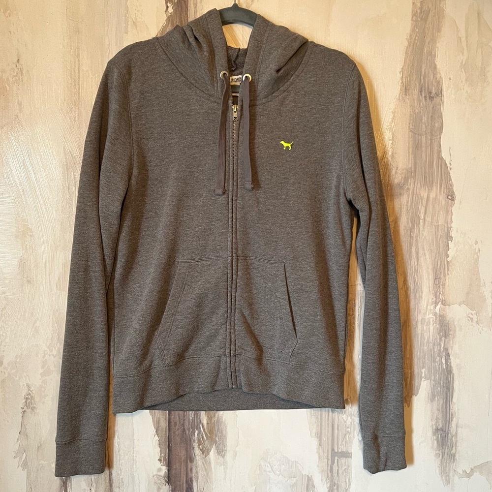Victoria’s Secret PINK Dark Gray Hoodie Size L